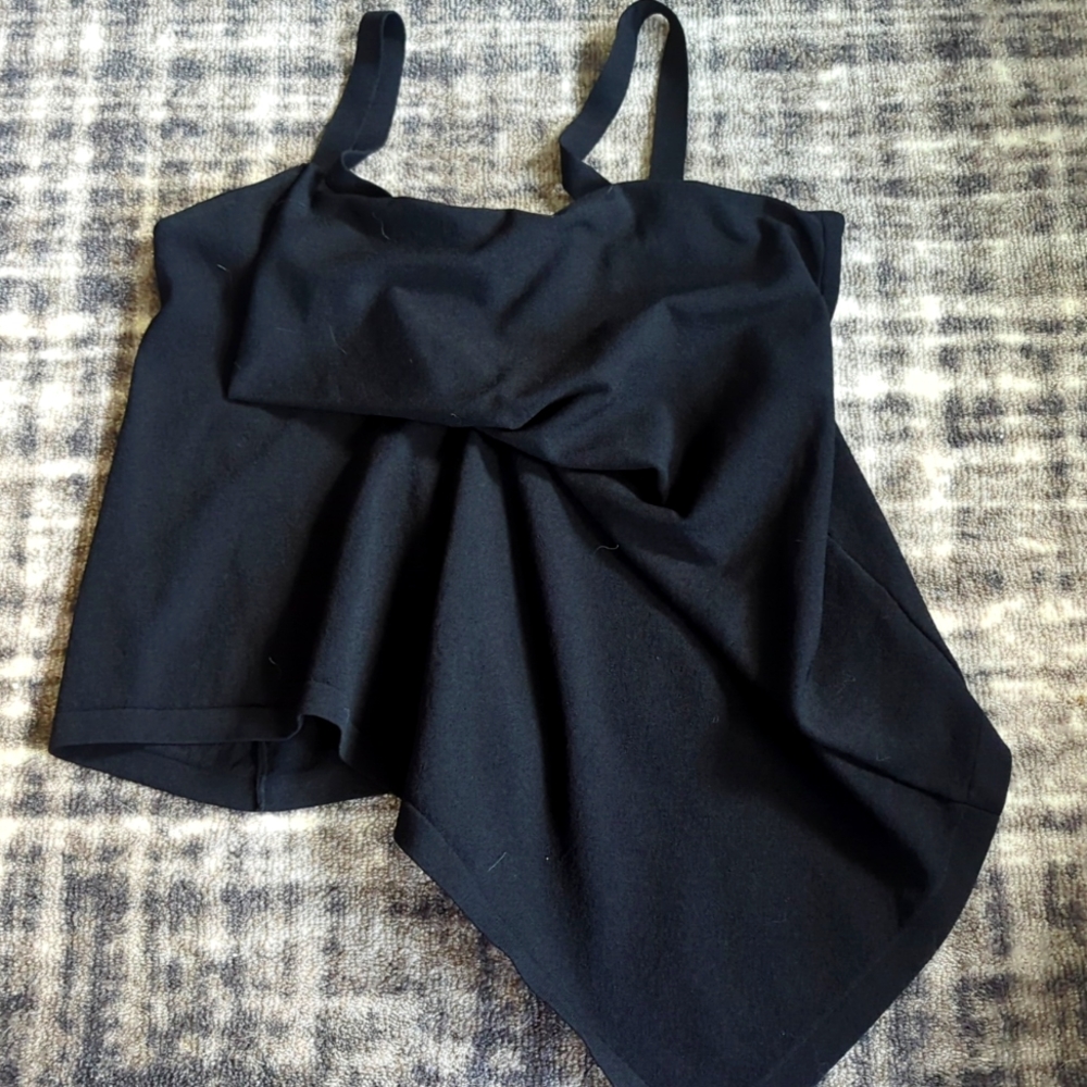 Christian Wijnants asymmetrical black tank